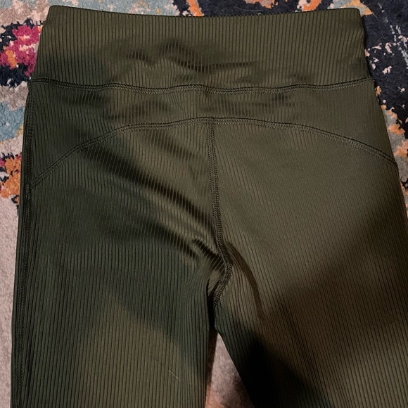 ASOS 4505 Olive Green Ribbed Tights - Picture 5 of 5